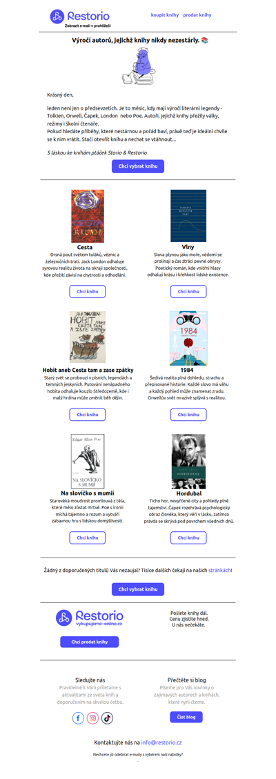 Leden patří literárním legendám 📚