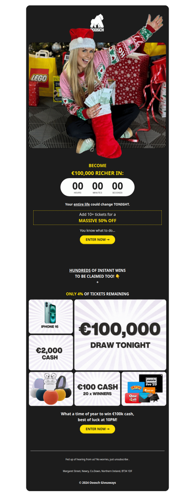 [message] €100,000 goes at 10pm