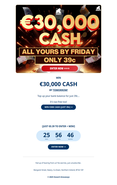 Boost your balance by €30k NOW!