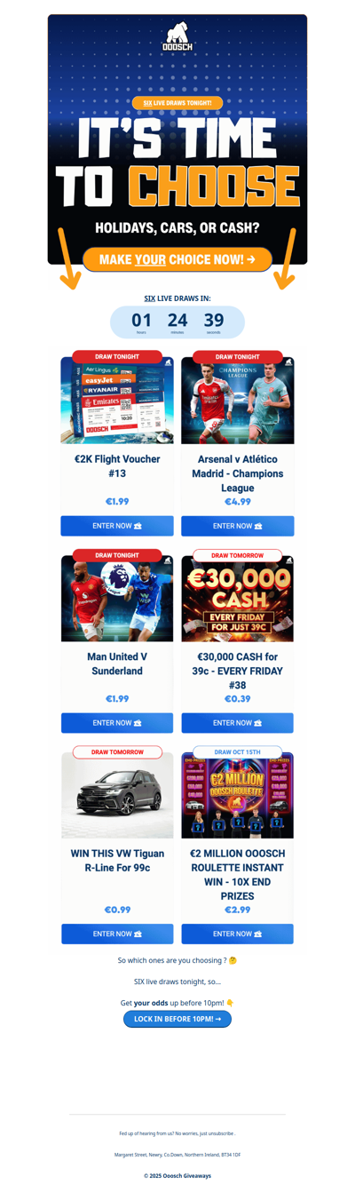 🔺 Just 90 MINS to CHOOSE  🔺