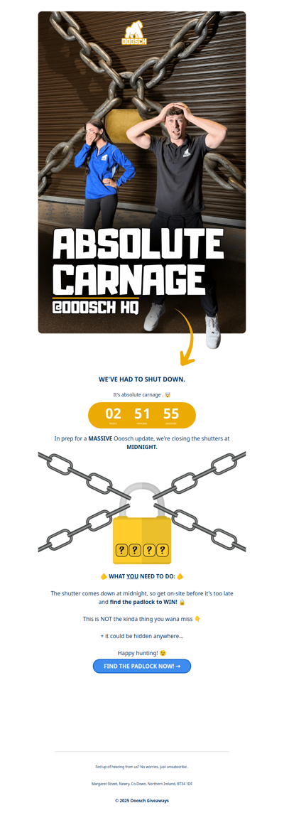 Ooosch is CLOSING →