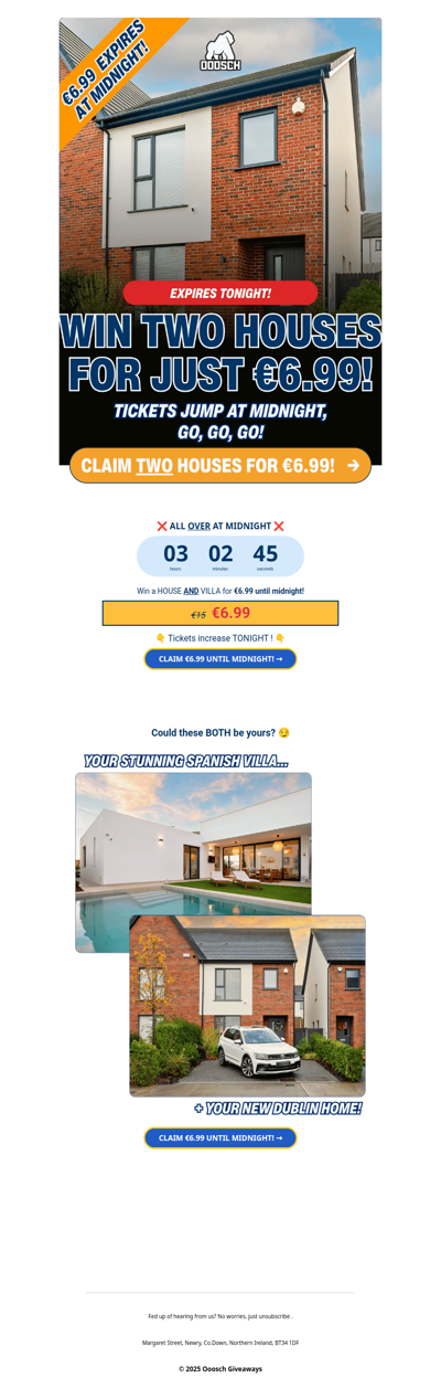 🏡🏡 TWO house sale ENDS TONIGHT →