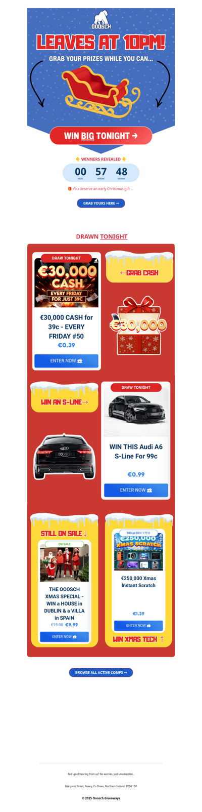 🎅 SANTA is leaving TONIGHT →