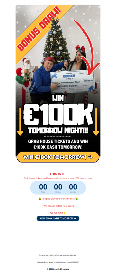 🤑 WIN €100K TOMORROW ! →