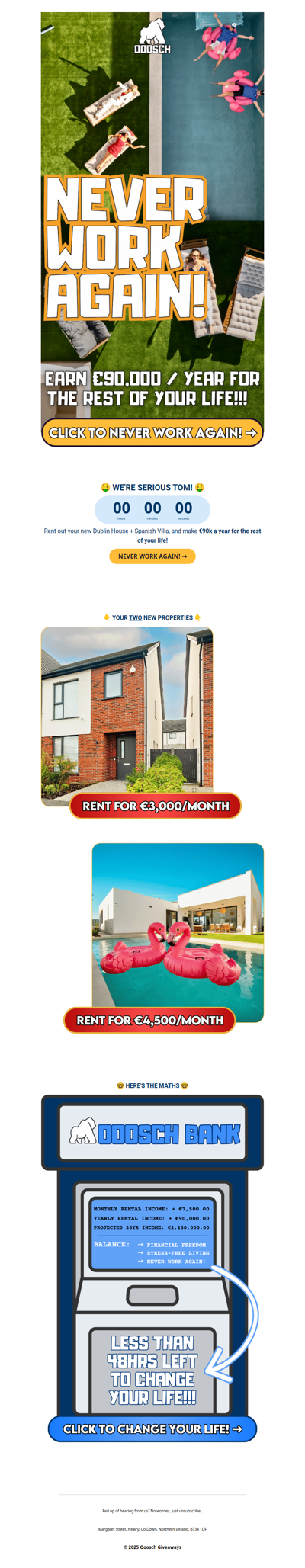 🚨 Win TWO houses in 48H! →