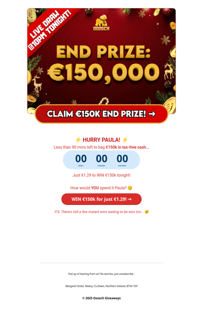 €150K winner draw @10pm! 👉