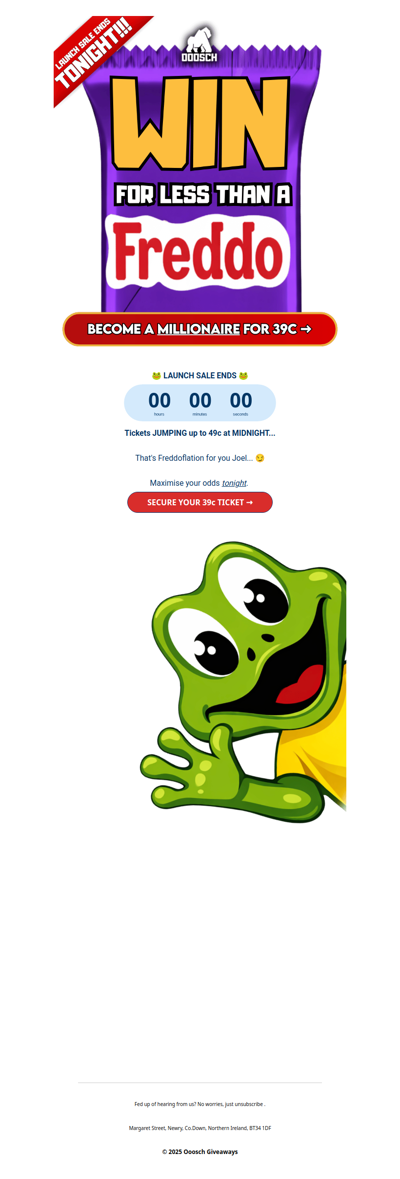 Only 4 HOURS Left Joel...