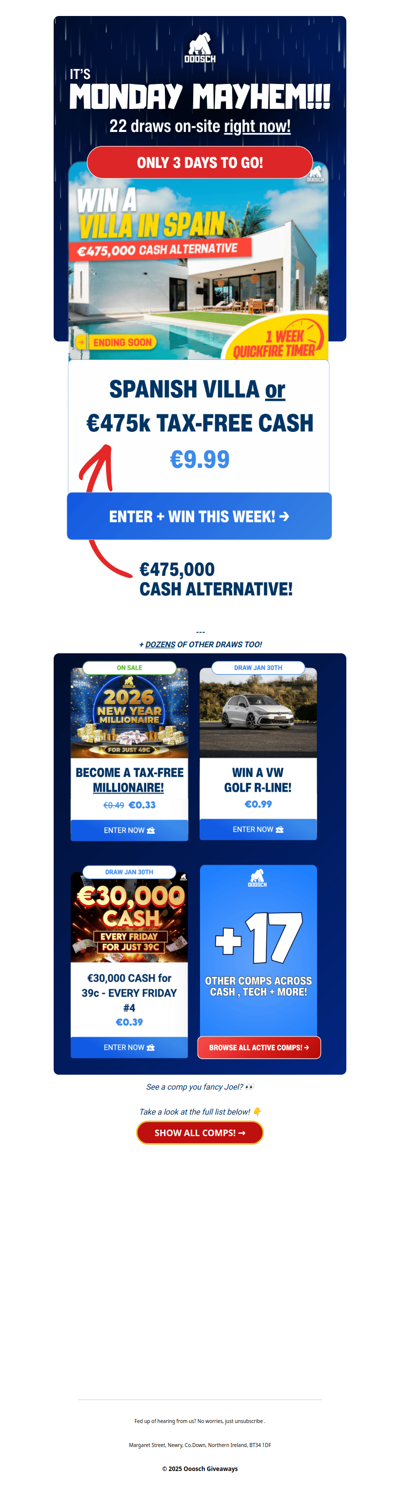 It's Monday MAYHEM Joel 😮