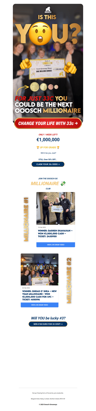 😲 Next MILLIONAIRE = JOEL?