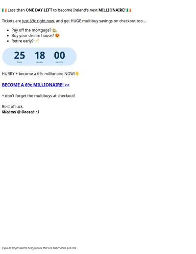 😱 Just 24HRS to become a MILLIONAIRE! →