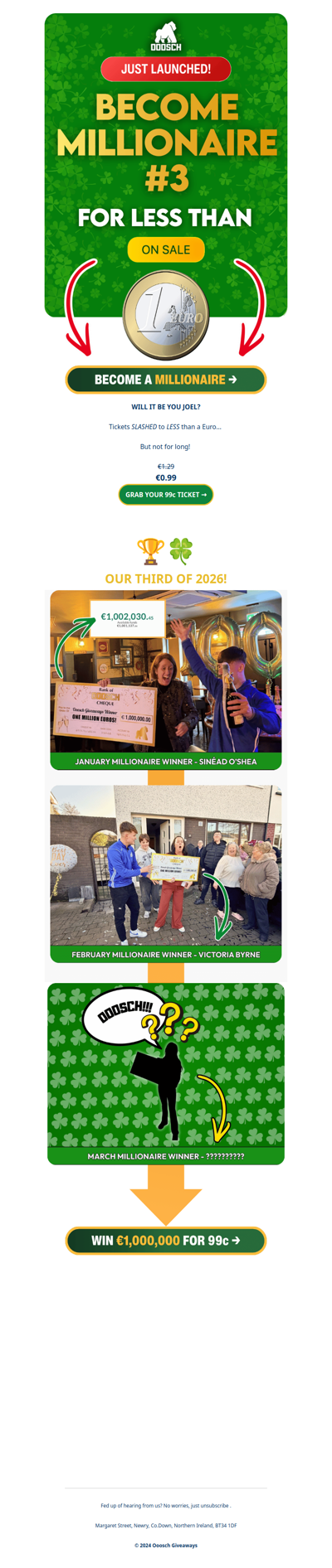 JOEL → OUR 3rd MILLIONAIRE?