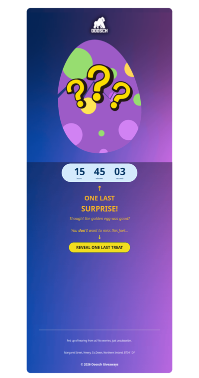 →ONE Last SURPRISE 🐣