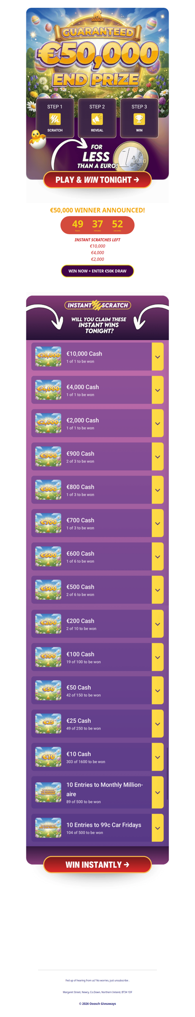 🐣 €50,000 ONLY 48hrs away!