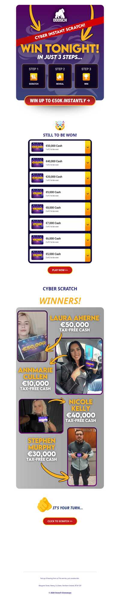 ⚡SCRATCH €50k TONIGHT!