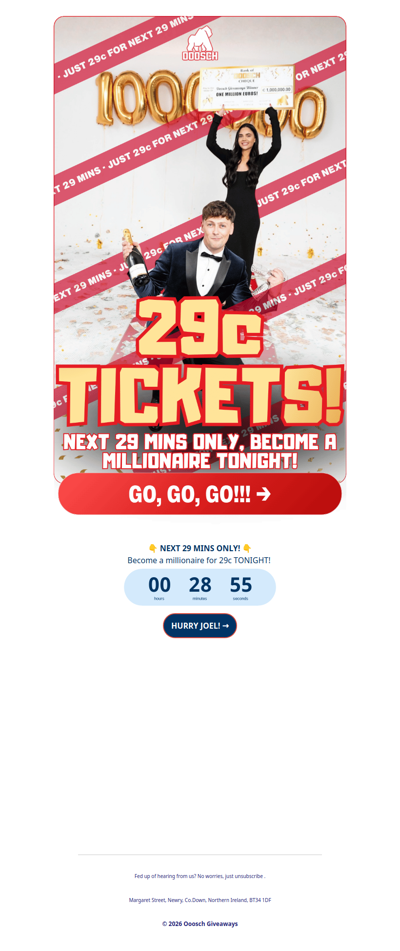 For 29 mins ONLY Joel! 👉