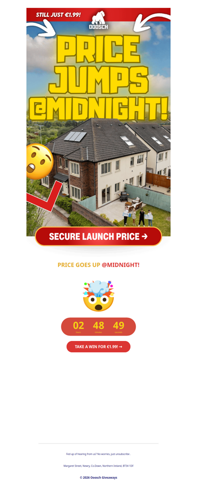 😲 ONLY until MIDNIGHT JOEL!