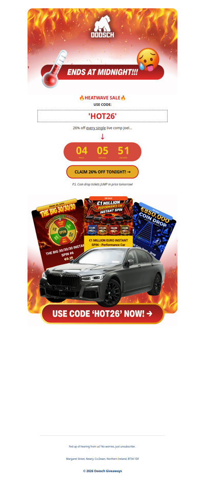 🔥26% OFF ALL COMPS!!! 🔥
