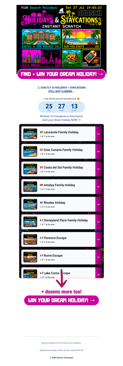 🏖️ You've EARNED a holiday Joel →