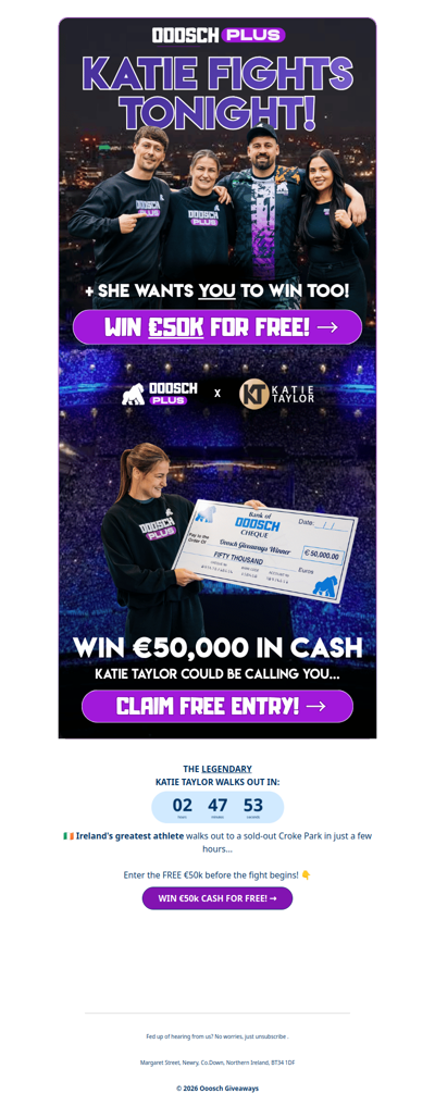 🫵 Katie Taylor wants YOU Joel! 🫵