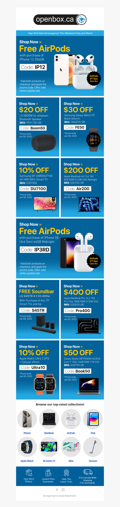 🎉 End-of-Year Tech Deals: Free AirPods + $400 Off MacBook Pro & More!