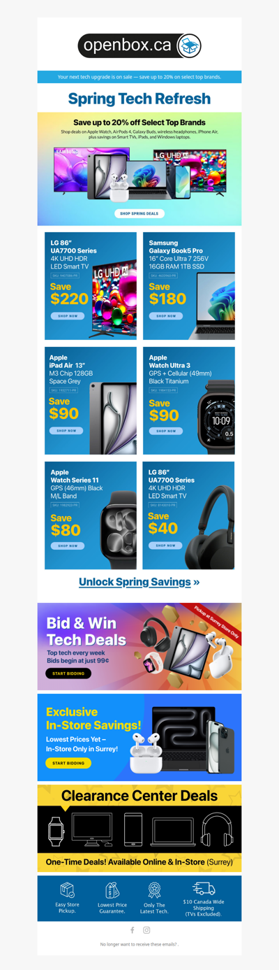 Spring Tech Deals Are Here – Save Up to 20% 🌸