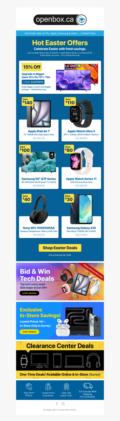 🐣 Egg-stra Big Savings This Easter Weekend