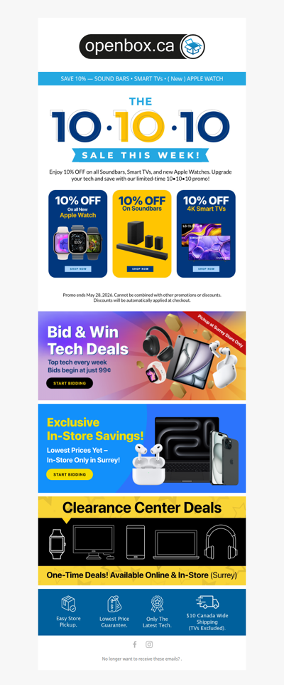 10•10•10 Deals Are Here — Limited-Time Offer