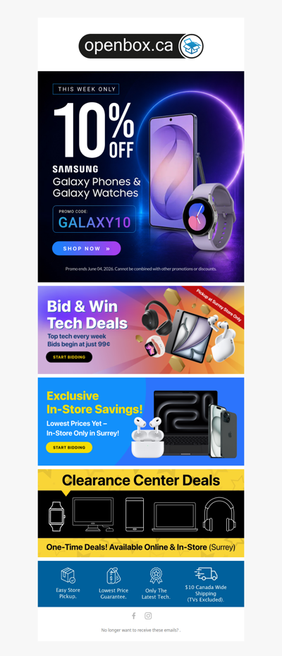 10% OFF Samsung Galaxy Phones & Watches 🔥