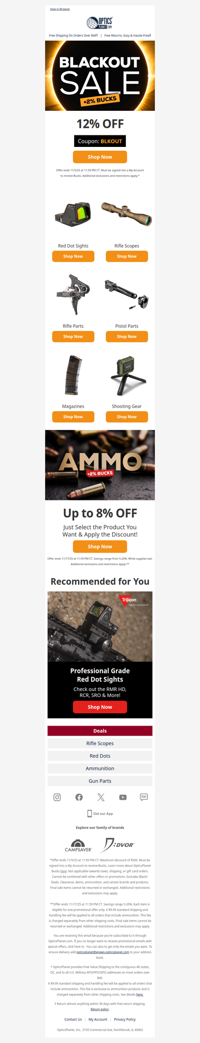 🌥️ Blackout Sale: 12% Off + 2% Bucks