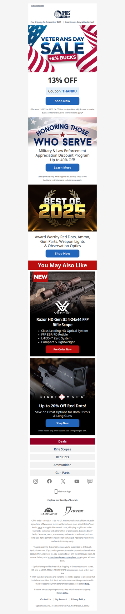 Veterans Day Sale – 13% Off!