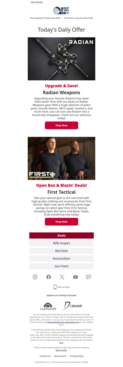 Radian Weapons & First Tactical Blazin' Deals