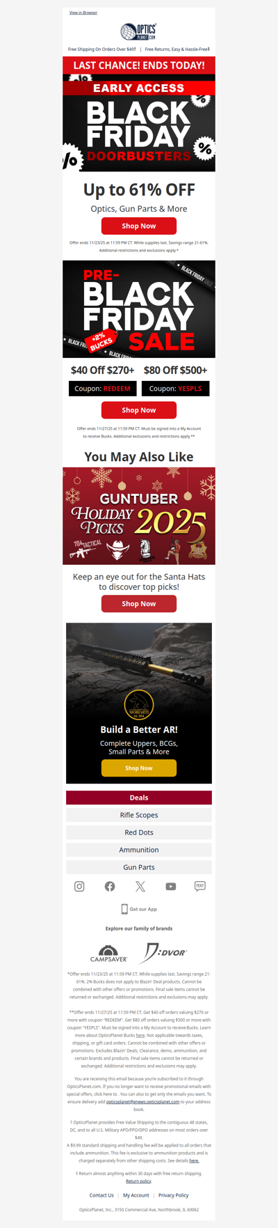 Early Access to Doorbusters Ends Today!