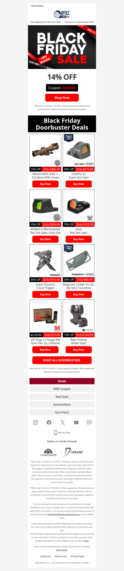 Black Friday Doorbusters Continue!