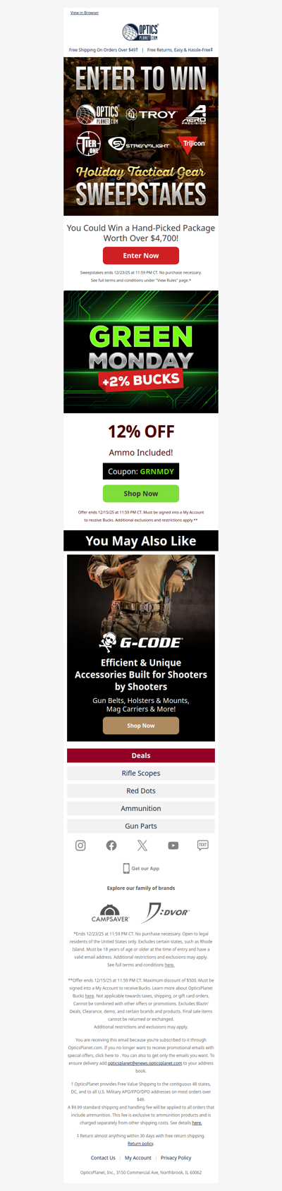 🎄Holiday Tactical Gear Sweepstakes🔫