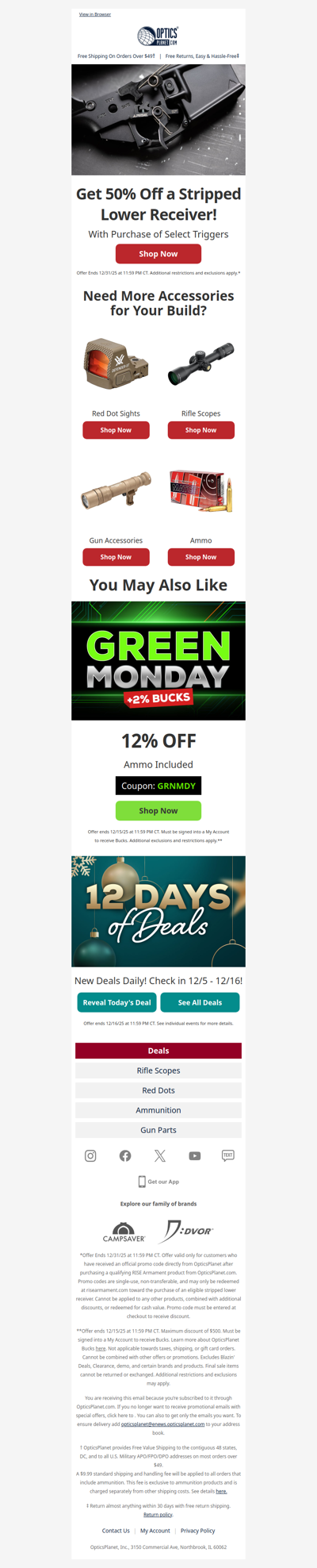 Get 50% Off a Stripped Lower Receiver!