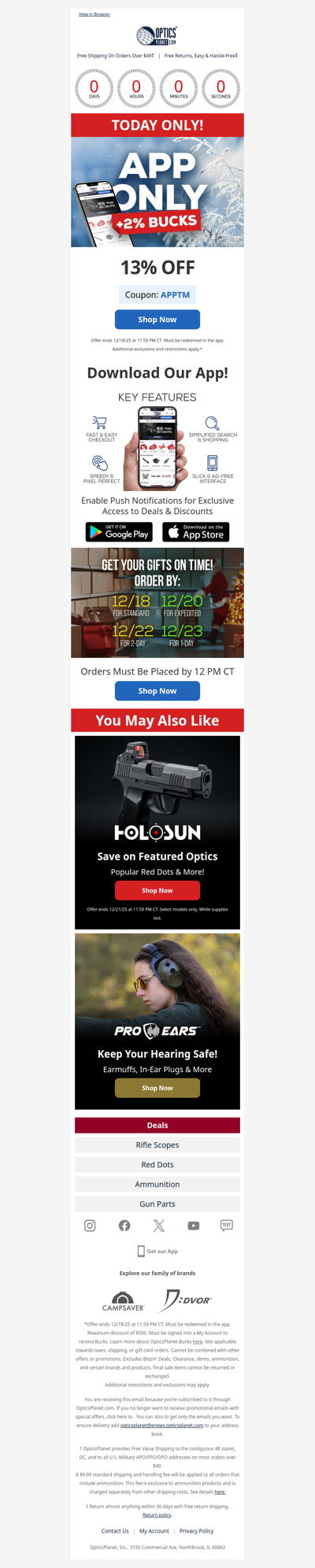 TODAY ONLY: 13% OFF in the App 📲