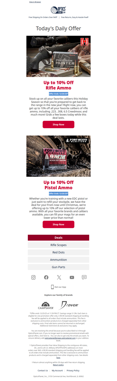 Get Up to 10% Off Tons of Ammo!