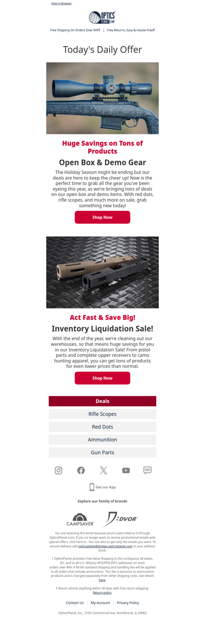 Check Out Our Open Box & Inventory Liquidation Sales!