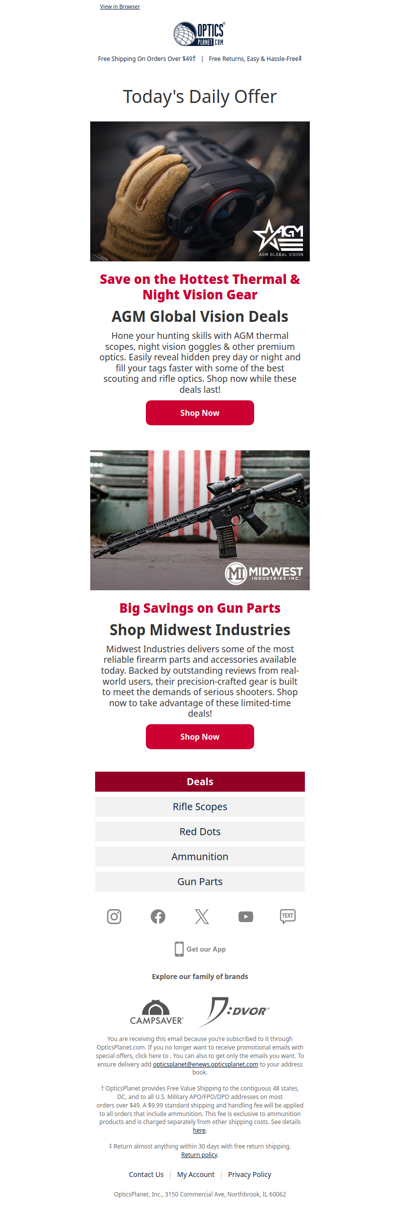 Ring in Big Savings on AGM Thermal & NV Optics