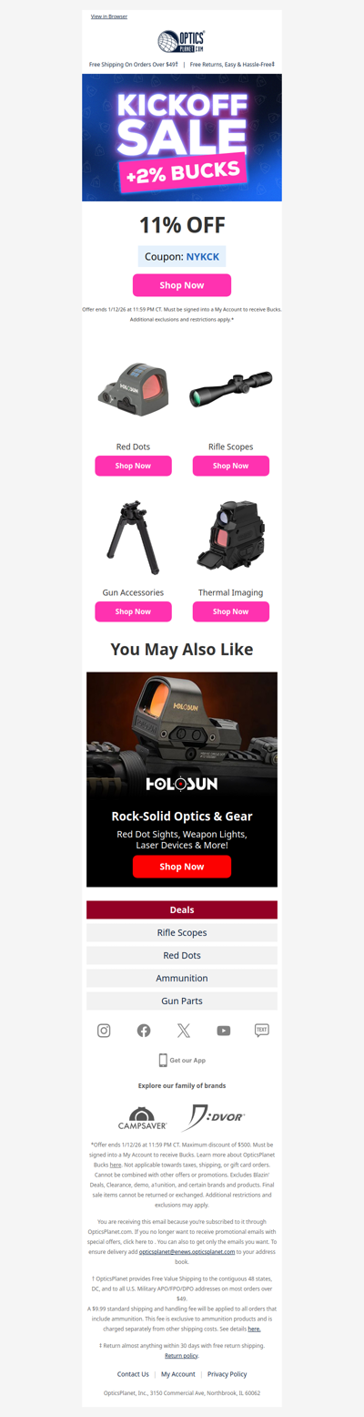 Kickoff the Year with Savings 🏈