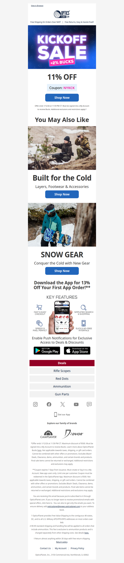 Kickoff Sale – 11% Off!