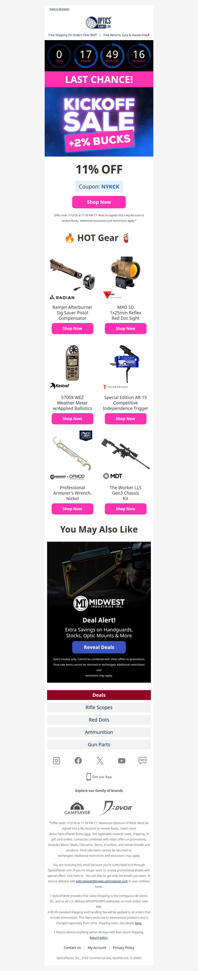 Last Chance – Kickoff Sale Ends Tonight!