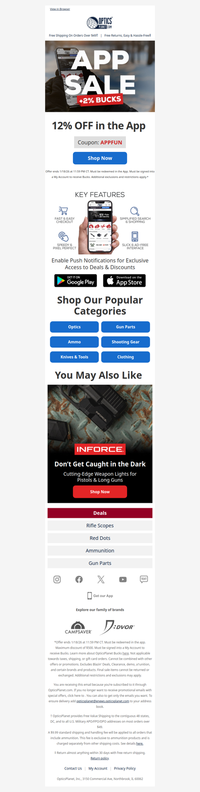 📲 App Sale! 12% OFF + 2% Bucks