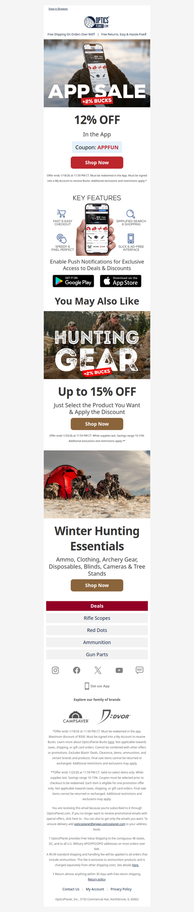 📲 App Sale! 12% OFF + 2% Bucks