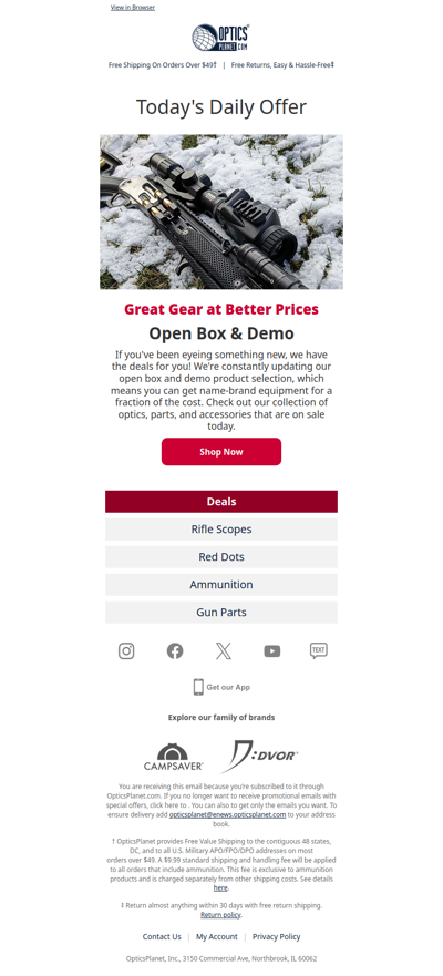 Top-Tier Open Box & Demo Gear