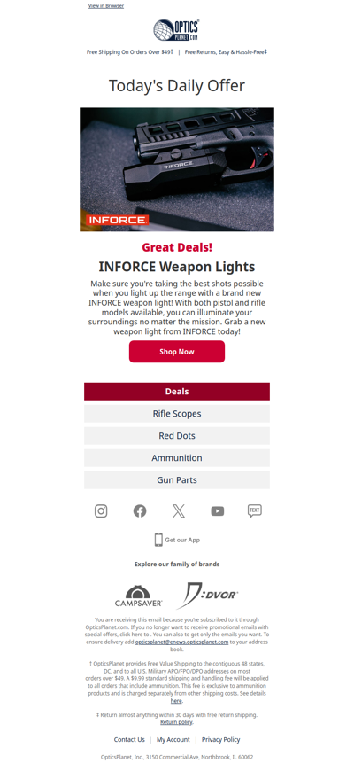 Light up Your Target with INFORCE!