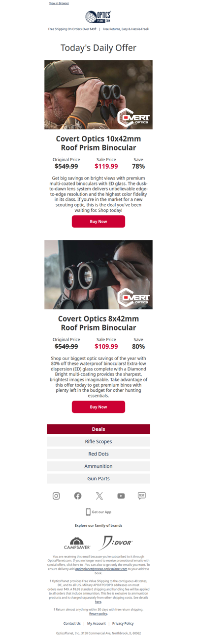 Covert Binoculars on Sale - Up to 80% Off!