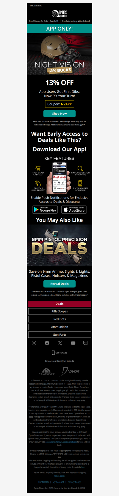 13% OFF Night Vision in the App 📲