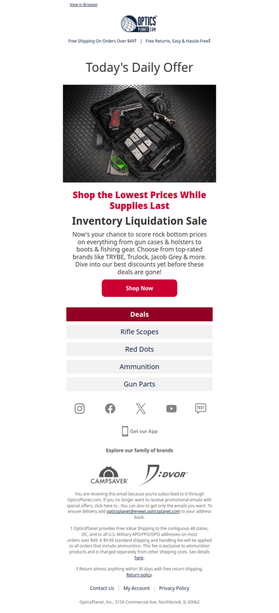 Liquidation Sale: Shop While Supplies Last!