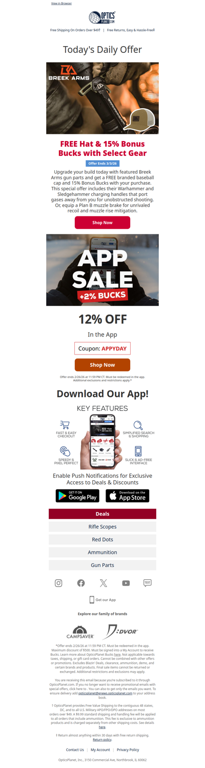 FREE Hat & 15% Bonus Bucks 💸